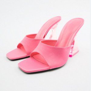 Zara Pink Methacrylate Heels